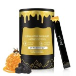 Private Label Pure Shilajit Resin Honey Sticks Gummies Nutrient-Boost Herbal Supplement Pack Sachets for Energy Vitality