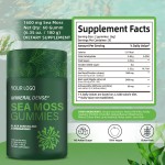 Wholesale Organic Sea Moss and Black Seed Oil Gummies - Energy Boosting, Rich in Minerals, Private Label Available
