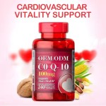 Vegetarian Coenzyme Q10 Gluten-Free Heart Health Vitamins Softgels Energy Production Soft Capsules
