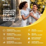Cortisol Capsules with Ashwagandha Irish Sea Moss Black Seed Vitamin D Magnesium Complex Immunity Booster Stress Relief Pills
