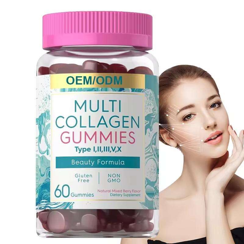 OLLI Multi Collagen Whitening Gummies for Healthy Hair, Skin, and Nails | OEM/ODM/OBM Available