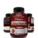 Premium Berberine HCL Capsules with Pure Ceylon Cinnamon - Supports Immune Health & Antioxidant Protection