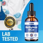 Custom Label Blue Drops With Pipette 1% Premium Solution Methylen Blue Liquid Drops Nootropic Supplement