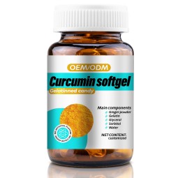 Organic Turmeric Black Pepper Powder Vitamin Supplement Turmeric Extract Soft Capsules Not Suitable for Pregnant Women
