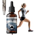 Himalayan Shilajit Liquid Drops with Adaptogen Blend - Ginseng & Ashwagandha Natural Mineral Supplement for Energy & Vitality