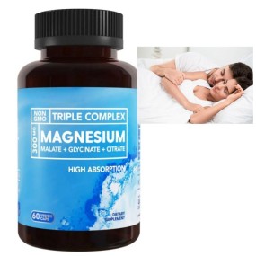 Vegan Triple Magnesium Complex 300mg Magnesium Glycinate Malate Citrate Capsules Sleep Relax Magnesium Capsules