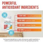 Liposomal Glutathione  Softgels with Resveratrol & Collagen - Anti-Aging Defense, Skin Brightening & Immune Support for Adults