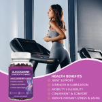 Premium Glucosamine Chondroitin MSM Gummies 3000mg with Elderberry for Joint Support and Flexibility