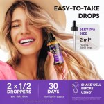 OEM/ODM/OBM Natural Supplement Best Absorption Collagen Biotin Liquid Drops Support Hair Health Strong Nails and Glowing Skin