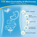 Men Digestive Health Enzymes Prebiotics Capsules for Saw Palmetto Cranberry Gut Immune Prostate Urinary Tract Health