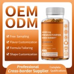 OEM Private Label Pumpkin Seed Gummies Hair Growth Bladder Urinary Tract Support Young Skin Supplement Pumpkin Seed Gummies