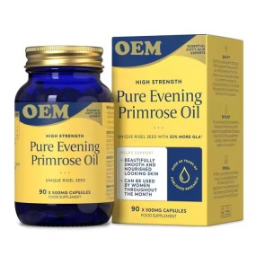 Organic Natural Supplement 500mg & 1000mg Evening Primrose Oil Softgel Capsules Natural Health Booster