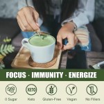Organic Lion's Mane Instant Coffee Extract Powder Health Herbal Black Sugar-Free Concentration Boost Vitamins for Adults