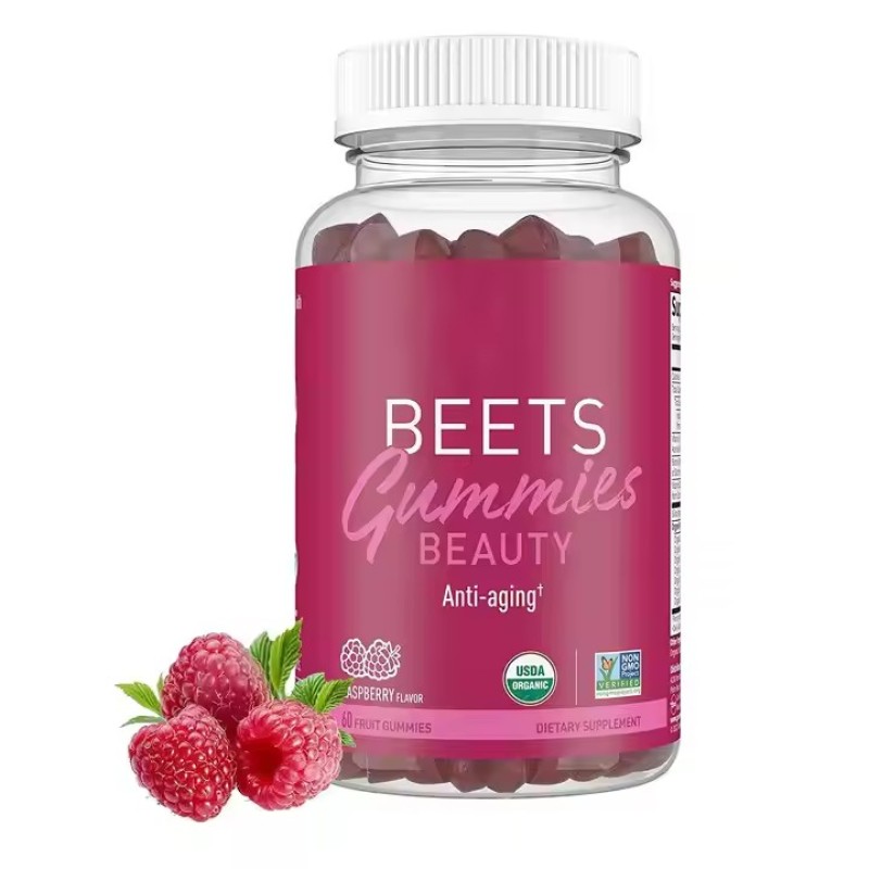 OEM/ODM/OBM Beet Root Soft Chews Gummies Red Beet Nitric Oxide Herbal Energy Boost Immune Support Chewable Candy