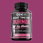 Professional Night Fat Burner Capsules with Green Tea & L-Carnitine - Boost Metabolism, Suppress Appetite for Women