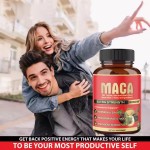 Private Label Men Energy Maca Capsule  Natural Herbal Supplements Black Maca Root Capsules for Performance Enhancement