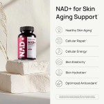 Women's NAD+ Supplement Complex | Resveratrol & CoQ10 Cellular Renewal Capsules | Skin Vitality & Energy Boost