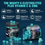 OEM Vitamins Magnesium Electrolyte Gummies with 6 Essential Electrolytes Vitamins Magnesium for Endurance Sports Hydration