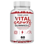 Vital Grow XL Men's Gummies with Zinc and Vitamin B12 - Boost Male Energy, Enhance Endurance and Muscle Growth