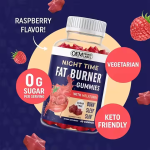 Night Fat Burner Gummies with Melatonin Green Coffee Bean for Adults Weight Loss and Sleep Support