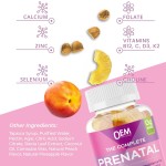 Private Customization Sugar Free Pineapple Peach Flavored Complete Prenatal Gummies with Calcium,Vitamin K2, Vitamin B12 Gummy