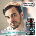 Clinically Proven Hair Growth Capsules for Men with 5000mcg Biotin and Saw Palmetto for Thicker Stronger Hair