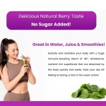 Labelled Organic Super Green Powder Drink Food Supplement Probiotics and Fiber As Dietary Fiber Supplement