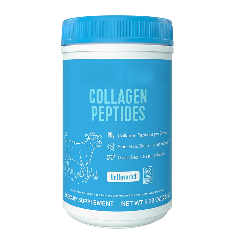 OEM Vitamin C Collagen Peptides Powder with Hyaluronic Acid for Skin Elasticity and Wrinkle Reduction 300g