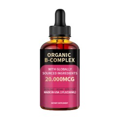 Organic B-Complex Liquid Drops (8-in-1 Formula) - Energy & Nerve Support for Daily Vitality