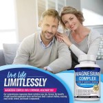 Magnesium Supplement Magnesium with Vitamin D for Immune Support, Adaptogenic Herbs, Enzyme Activated Capsules