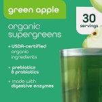 OEM Organic Super Greens Powder with Probiotics, Enzymes, Vitamins for Detox and Digestion