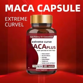 Maca Plus Curves Extreme Sports Nutrition Butt Hips Enhancement Maca Root Capsules Body Enhancer for Enlarged Buttocks