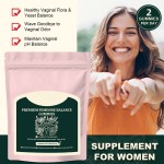 Premium Feminine Balance Gummies - Vegan, Gluten-Free with Pineapple & Probiotics, Supports Vaginal Health
