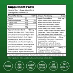 Organic Super Greens Powder with Probiotics and Digestive Enzymes for Gut Health and Energy Boost