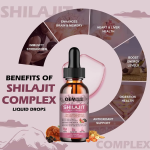 OEM Himalayan Shilajit Liquid Drops with Ashwagandha and Turmeric Antioxidant Immune Support