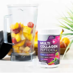 Hydrolyzed Multi Collagen Peptide Powder (Types I-II-III-IV-V) - Berry Flavor for Skin, Hair & Nail Health