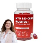 Women's Fertility Gummies with Myo-Inositol and D-Chiro Inositol Ratio for Hormone Balance and Prenatal Support