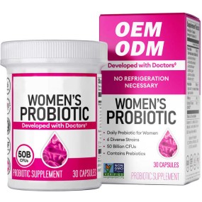 Organic Cranberry Vaginal Probiotics Capsules PH Balance With Prebiotics Blend Women Healthy Flora