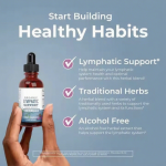 Lymphatic Support Drops Echinacea Elderberry Blue Vervain Vegan Herbal Extract Immune  Cleanse Drops