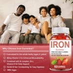 Vegan Iron Gummies with Vitamin C - OEM Supplement for Optimal Health