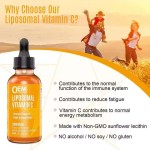 High Bioavailability Liposomal Vitamin C Liquid Drops - Immunity & Antioxidant Supplement for Adults | OEM & ODM Available