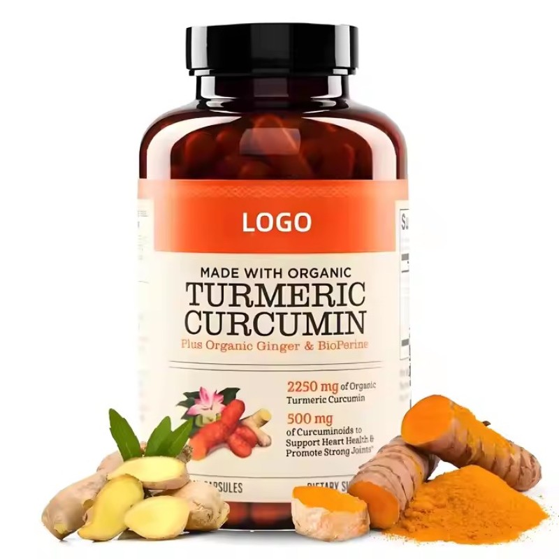 Turmeric Curcumin Capsules Natural Joint Support Nutritional Supplement Adult Antioxidant Vegan