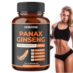 Biocaro Energy Boost Capsules - Korean Red Panax Ginseng with Ashwagandha, Beet Root & Ginkgo Biloba for Men