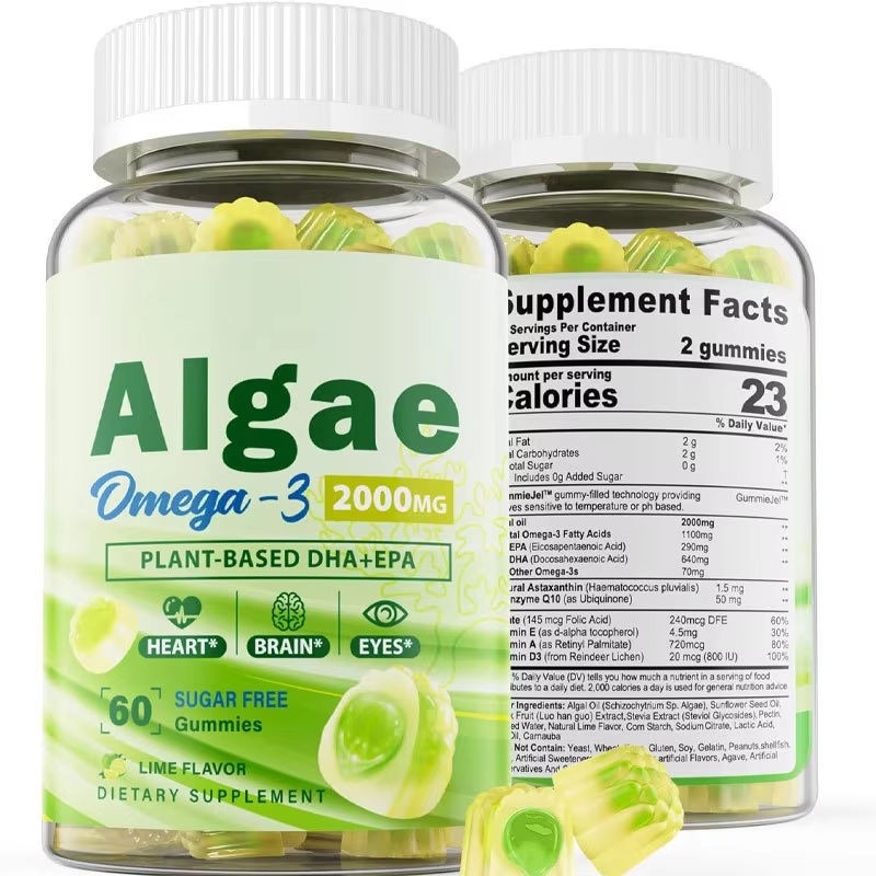 OLLI OEM Algae Gummies - 2000mg Omega 3 Alternative with EPA & DHA