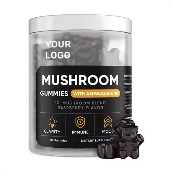 Hot Selling Mushroom Gummies for Brain Boost, Immune Support & Energy  10 Blend Formula for Men & Women