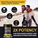 Promotes Safe Health Supplements for Men - Vitality Support Softgels Black Maca Root Ginseng Energy