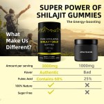 Organic Himalayan Shilajit Gummies Food Grade Supplements Individually Wrapped No Added Ingredients Original Shilajit