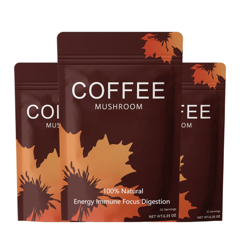 Organic Mushroom Coffee Mixed with a Variety of Beneficial Fungi Natural Energy Focus Immunity Mood and Energy boost Powder