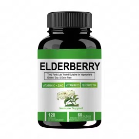 Elderberry Vitamin Mineral Zinc Support Immune and Antioxidant Elderberry Vegetable Capsules Vegetarians