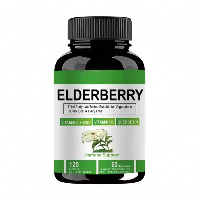 Elderberry Vitamin Mineral Zinc Support Immune and Antioxidant Elderberry Vegetable Capsules Vegetarians